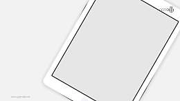 白色苹果iPad高清无背景图片素材