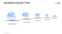 晶莹剔透的水滴并列关系示意图素材