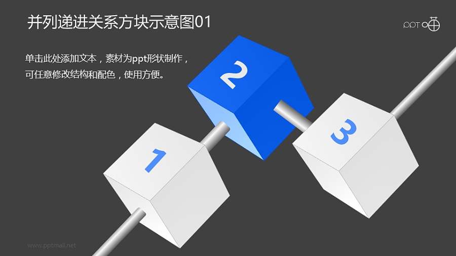 递进并列关系的金属棒-方块示意图01