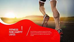 个性全图型曲线排版PPT模板页素材下载