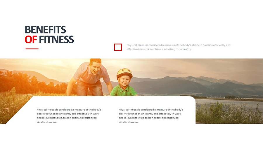 上下分割的PPT图文版式设计