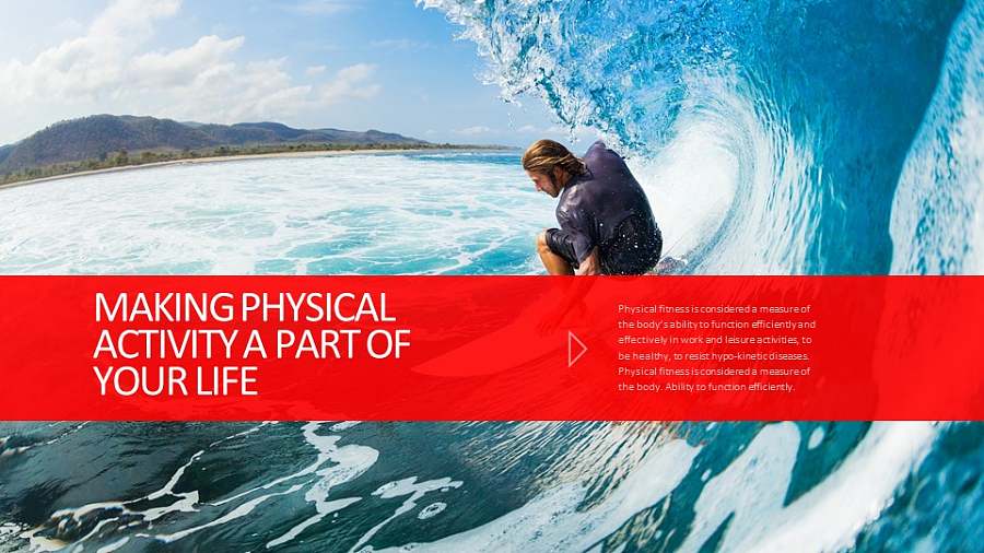 搭配半透明色块的全图型PPT