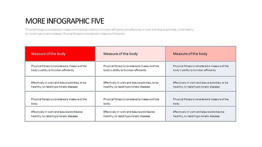 常规表格排版PPT模板