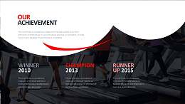 个性全图曲线排版的PPT模板