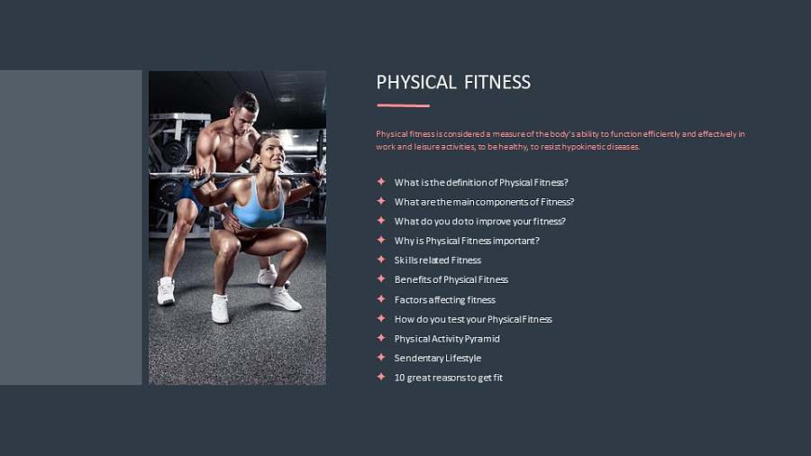 私人健身教练讲解图文PPT板式下载