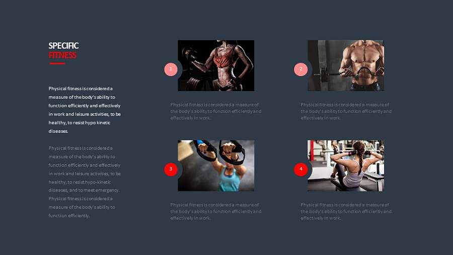 健身知识要点图文讲解PPT板式下载