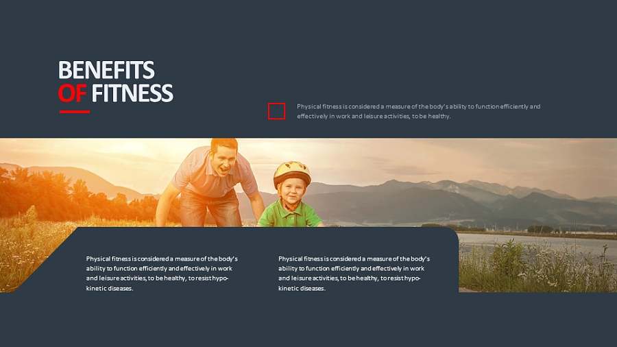 上下分割的PPT图文版式设计