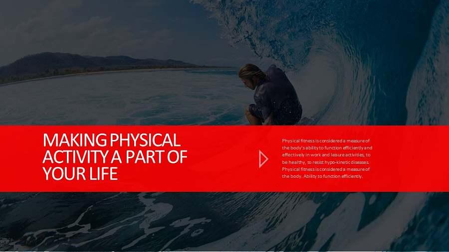 搭配半透明色块的全图型PPT