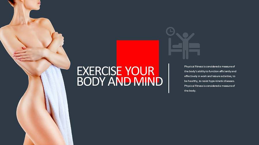 健康人体作息睡眠PPT版式下载