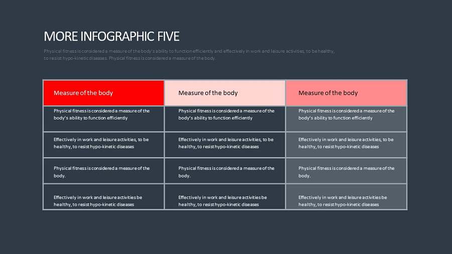 常规表格排版PPT模板