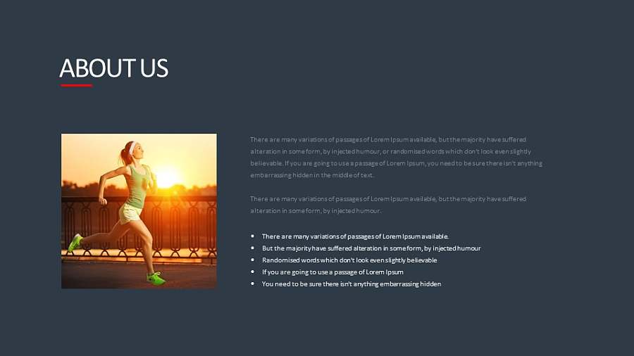 左图右文健身主题PPT版式下载