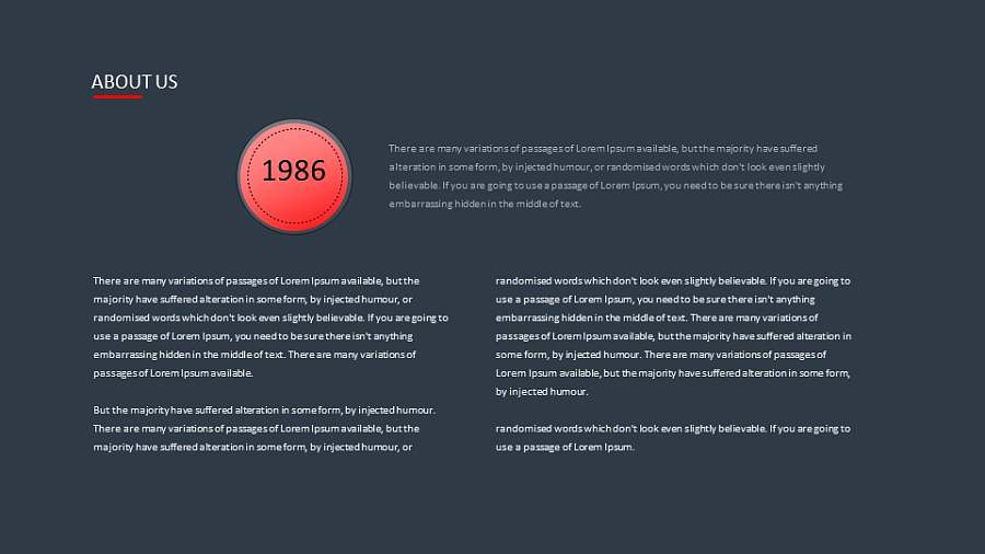 左右上下分割型文字PPT版式下载