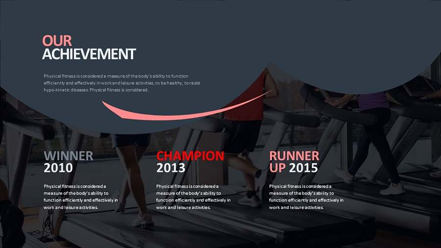 个性全图曲线排版的PPT模板