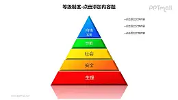 等級制度——金字塔等級層次PPT圖形素材下載