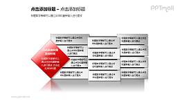 红色文本框简洁风PPT素材模板