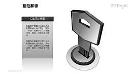 钥匙和锁——解决问题的方法PPT素材模板