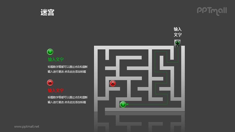 走迷宫——寻找正确的目标PPT模板下载