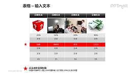 商务风格表格PPT模板素材（5）