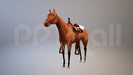 战国时期的3D马匹模型PPT素材下载