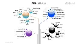 4個(gè)氣泡圓球并列關(guān)系PPT模板素材(2)