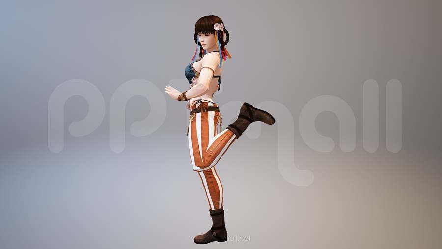 在跳舞丰满的女子3D PPT模型素材