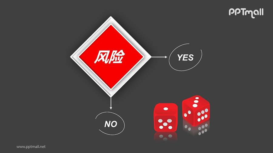 风险管理——选择的风险PPT模板素材