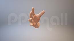 3D人体肌肉组织-手掌模型PPT素材下载