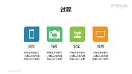 icon+文字说明列表PPT模板素材下载