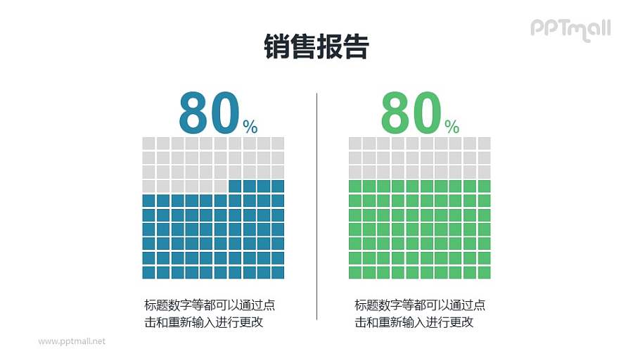 大数据数字展示形式PPT素材模板