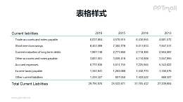 极简表格PPT模板素材下载