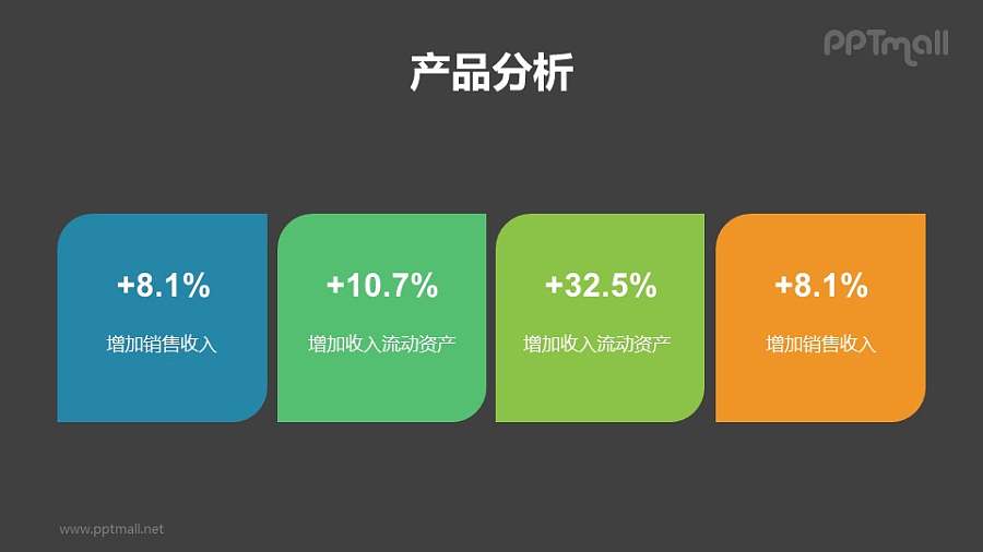 常规多彩色大数据/数字展示的PPT素材