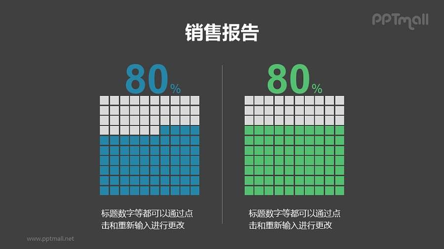 大数据数字展示形式PPT素材模板