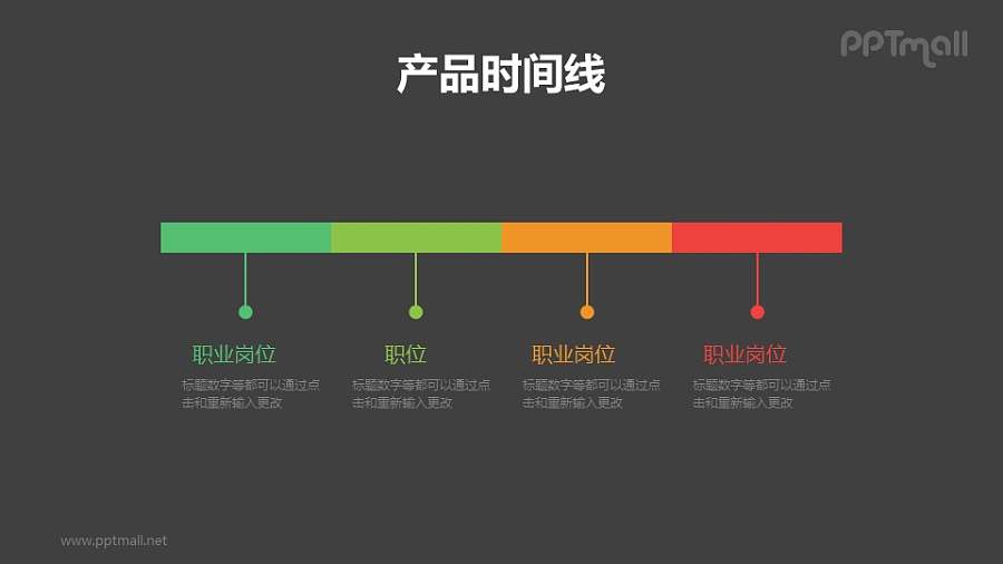 工作经历/产品时间线/时间轴PPT素材下载