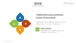 并列关系逻辑图示PPT模板素材