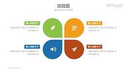 4部分内容示意PPT模板素材下载