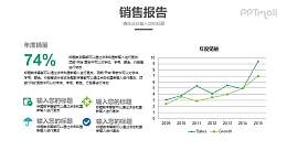 折线图排版PPT素材下载