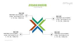X的四个维度PPT素材下载