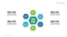 六部分蜂窝结构的总分关系PPT素材下载