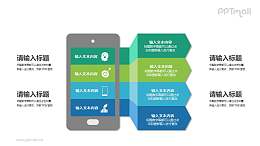 手机端功能介绍PPT素材下载
