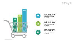 购物车示意图PPT素材下载