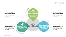 3部分并列关系PPT图示素材下载