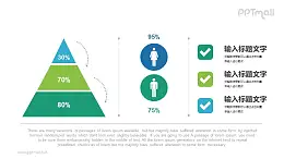金字塔/男女比例/數(shù)據展示PPT素材下載