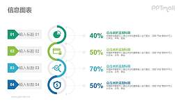 4部分项目要点列表PPT素材下载