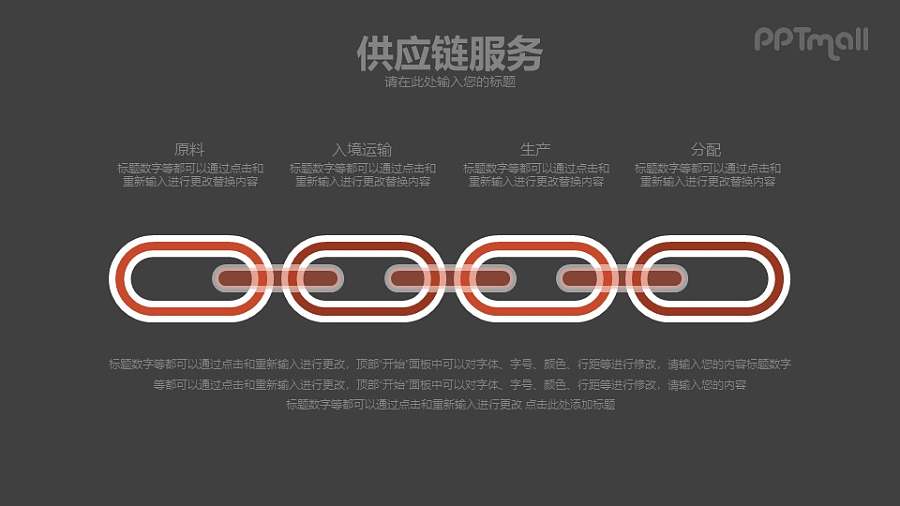 供应链服务PPT模板下载