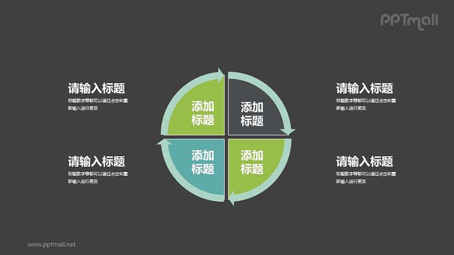 循环关系的PPT素材下载