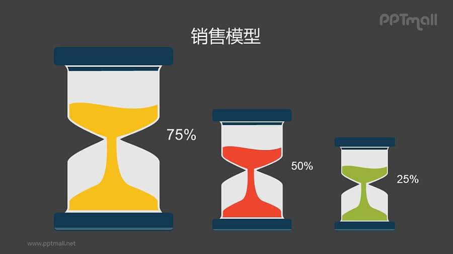 沙漏PPT矢量图片素材下载