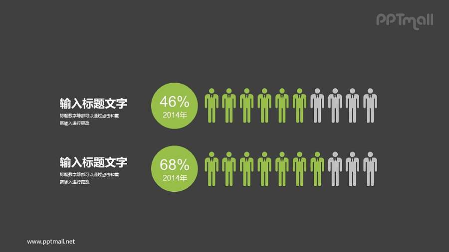 男女比例对比分析数据分析PPT素材下载