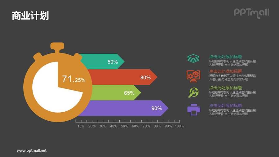 项目完成倒计时PPT素材下载