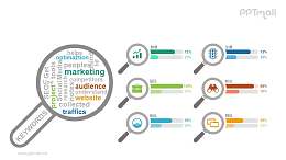 搜索引擎对比分析PPT图示素材下载