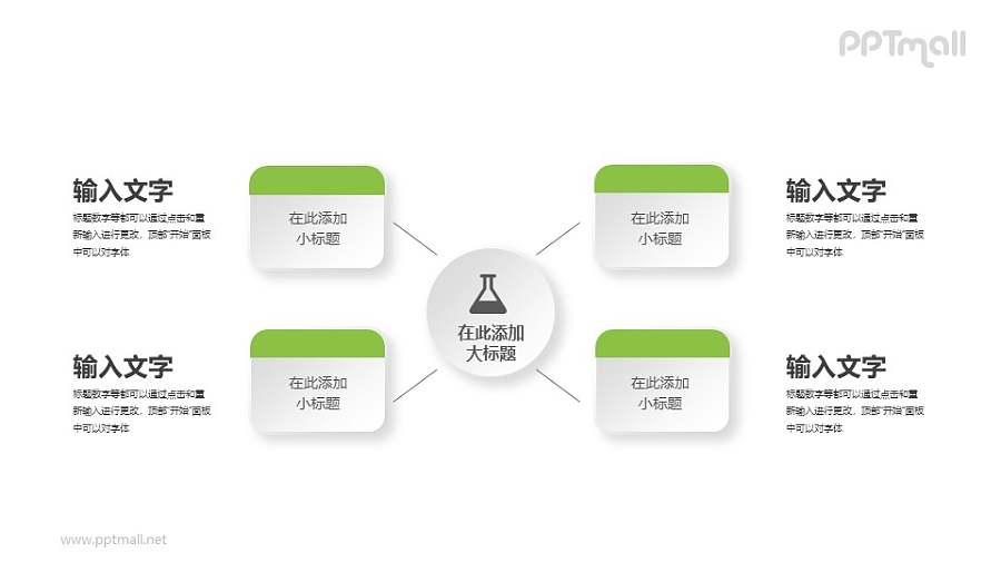 一分为四的总分关系PPT素材下载